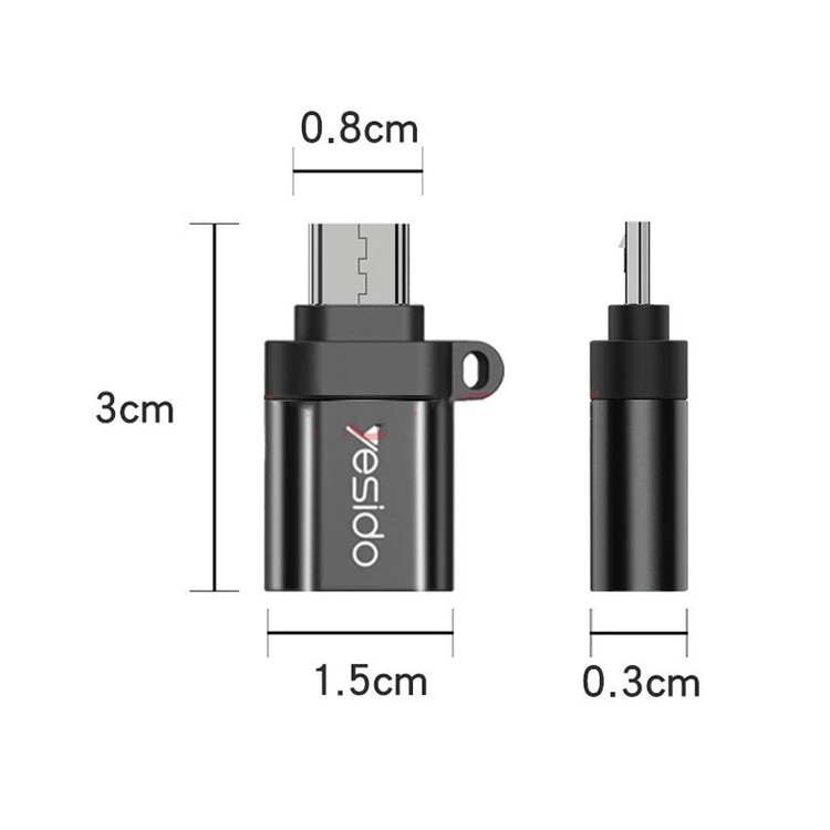 مبدل MicroUSB2.0 به OTG یسیدو مدل GS07