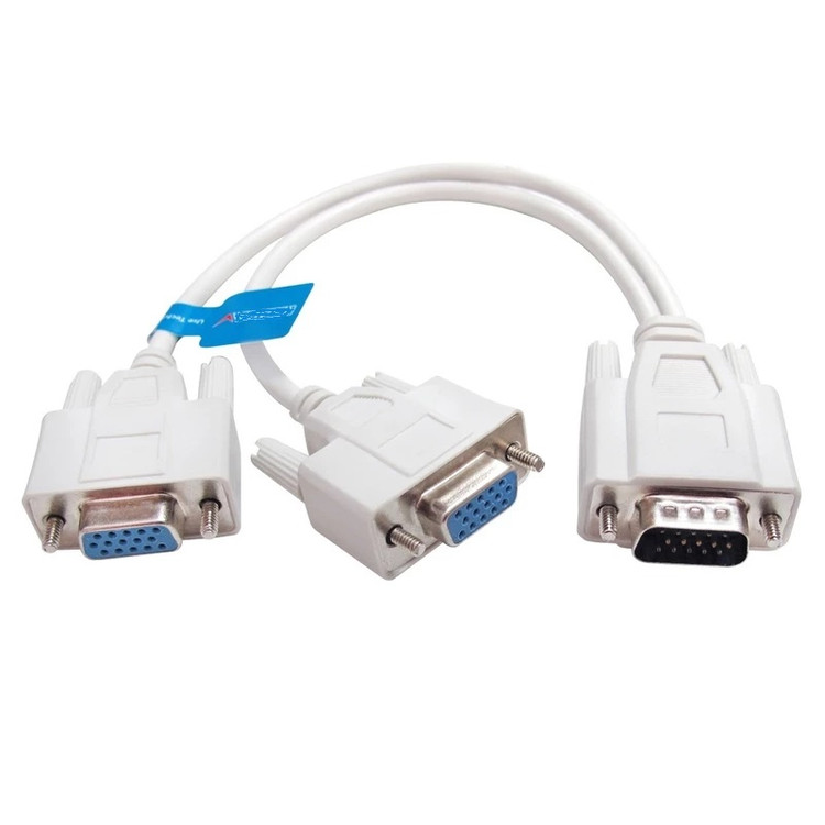 کابل 1 به 2 VGA پی نت مدل T02طول 0.26 متر