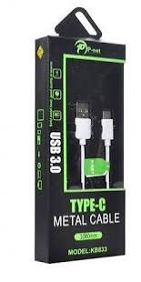کابل شارژ TYPE-C پی نت مدلKB-833 به طول یک متر